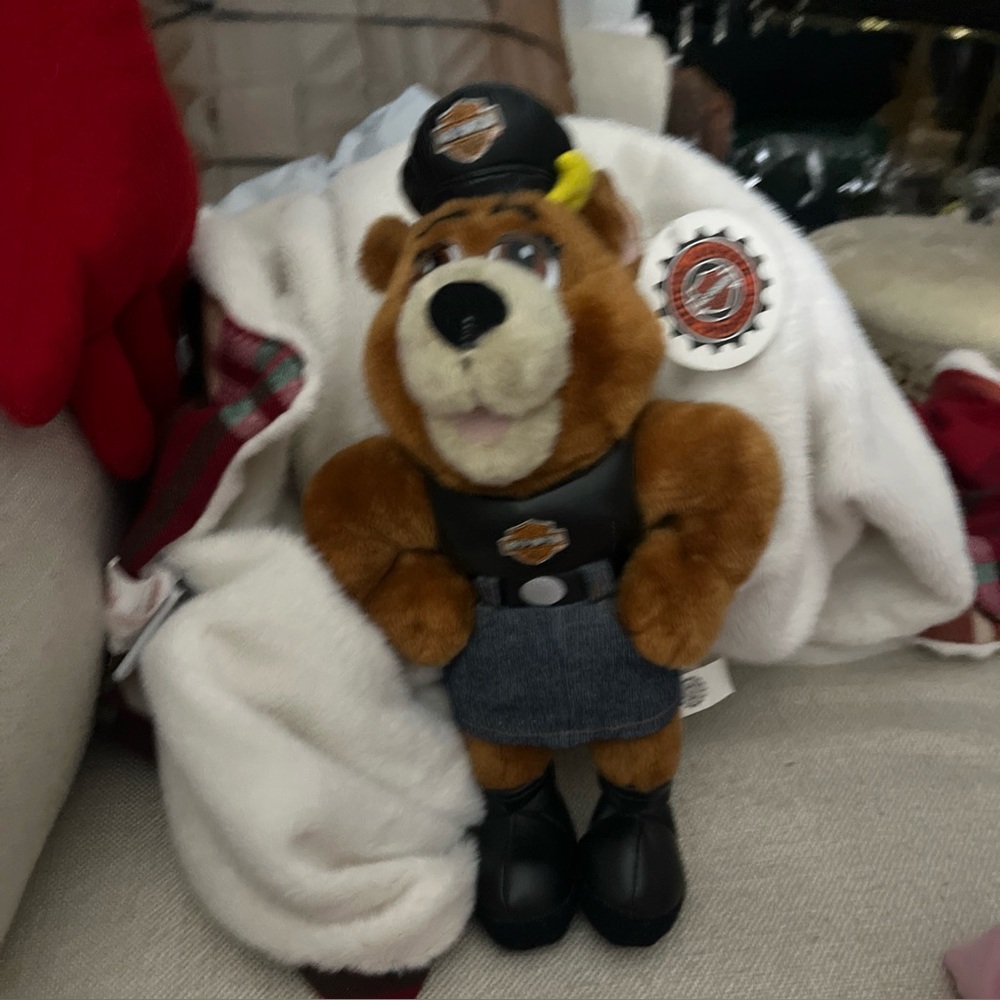 Rare retired Harley Davidson, stuffed animal new with tags